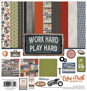 Echo Park - 12x12 Kit - Work Hard Play Hard