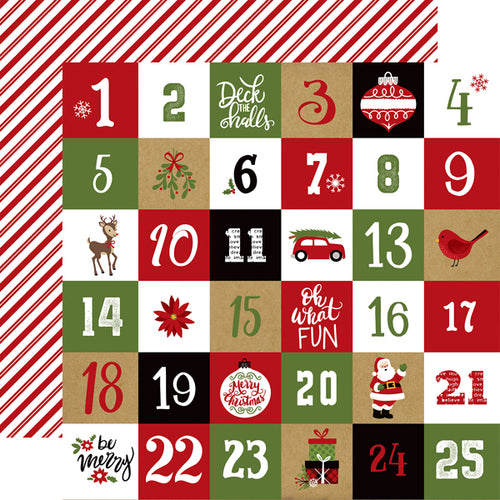 Echo Park: 12x12 Double-Sided Paper - Celebrate Christmas - Christmas Countdown