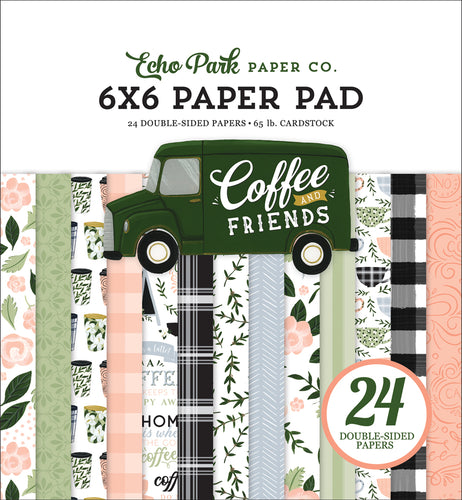 Echo Park: 6x6 Paper Pad - Coffee & Friends