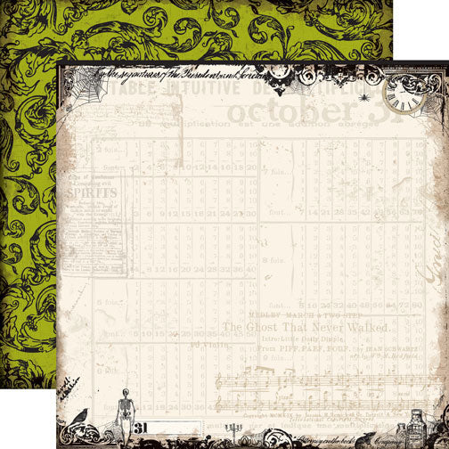 Echo Park: Double-Sided Paper - Chillingsworth Manor - Timeless Cobwebs