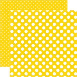 Echo Park:  12x12 Paper - Single Sheet - Dots & Stripes - Submarine Dot