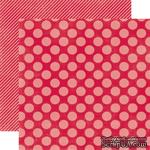 Echo Park: 12x12 Double-Sided Paper - Dots & Stripes - Holly Berry Large Dot