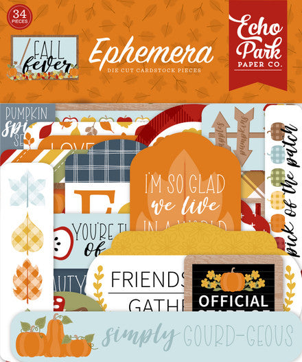 Echo Park:  Frames and tags - Die Cuts - Fall Fever