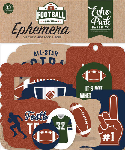 Echo Park:  Ephemera - Die Cuts - Football