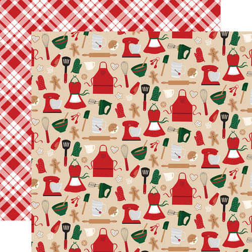 Echo Park: 12x12 Double-Sided Paper - A Gingerbread Christmas - Kitchen Magic