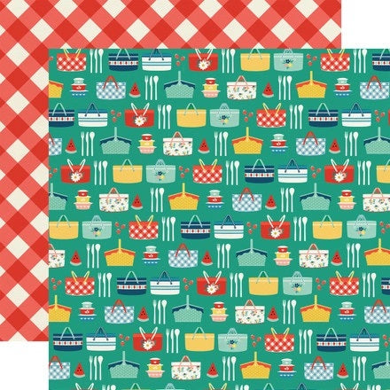 Echo Park: 12x12 Double-Sided Paper - Good Day Sunshine - Summer Picnic