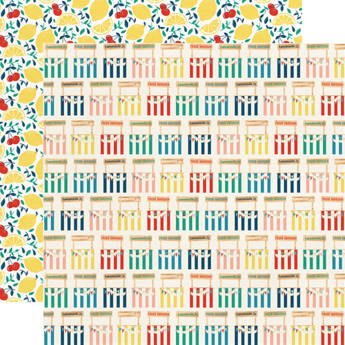 Echo Park: 12x12 Double-Sided Paper - Good Day Sunshine - Lemonade Stand