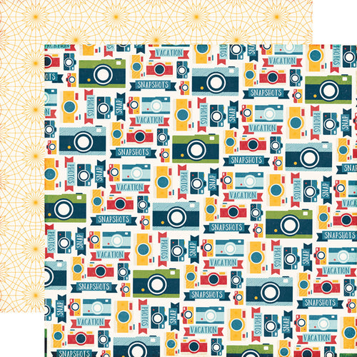 Echo Park:  12x12 Paper - Single Sheet - Go. See. Explore. - Snap Photos