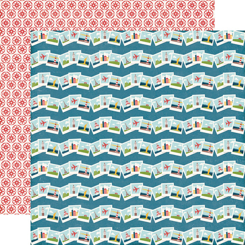 Echo Park: 12x12 Double-Sided Paper - Go. See. Explore. - Explore the World