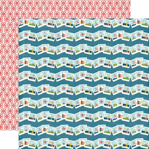 Echo Park: 12x12 Double-Sided Paper - Go. See. Explore. - Explore the World