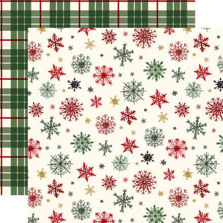 Echo Park: 12x12 Double-Sided Paper - Here Comes Santa Claus - Holiday Greetings
