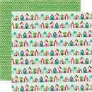 Echo Park:  12x12 Paper - Double-Sided Single Sheet - Holly Jolly Christmas - Up on the Housetop