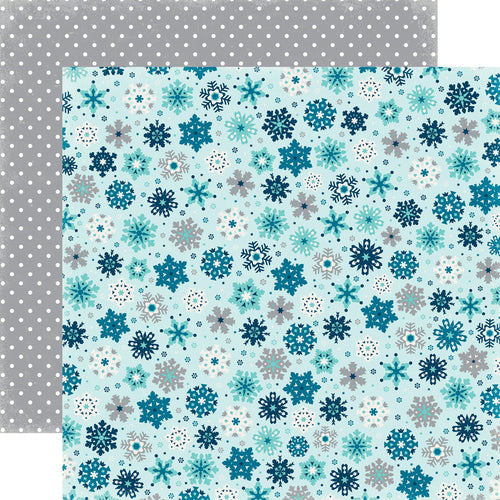 Echo Park: 12x12 Double-Sided Paper - Hello Winter - Winter Snowfall