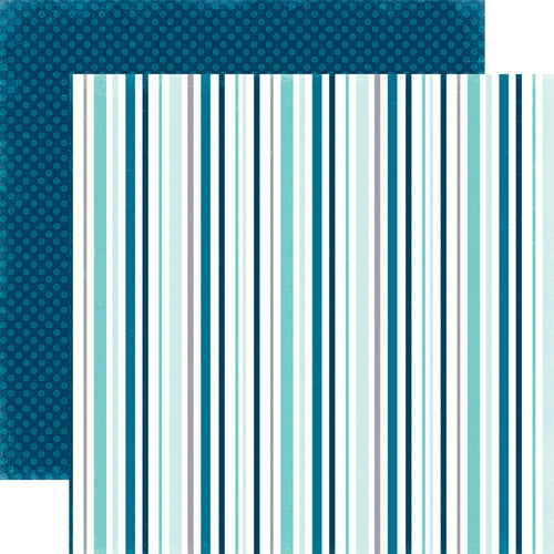 Echo Park: 12x12 Double-Sided Paper - Hello Winter - Chilled Stripes