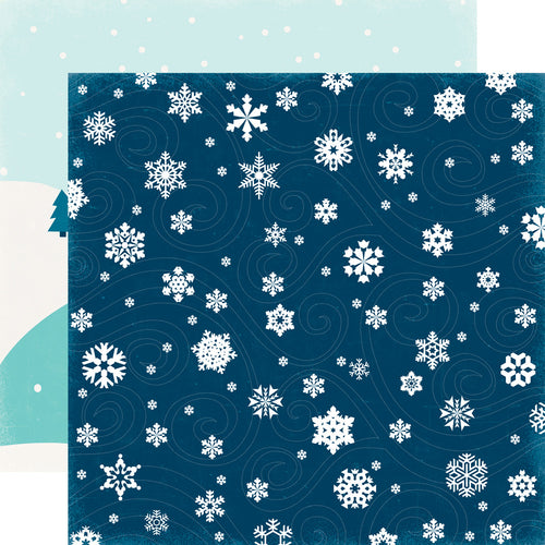 Echo Park: 12x12 Double-Sided Paper - Hello Winter - Frigid Blizzard