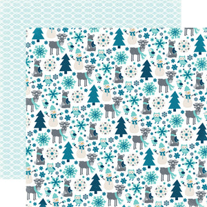 Echo Park: 12x12 Double-Sided Paper - Hello Winter - Snow Friends