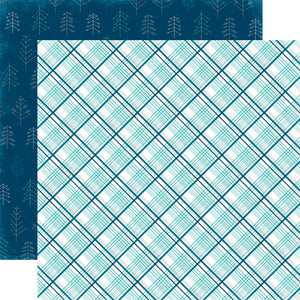 Echo Park: 12x12 Double-Sided Paper - Hello Winter - Arctic Plaid