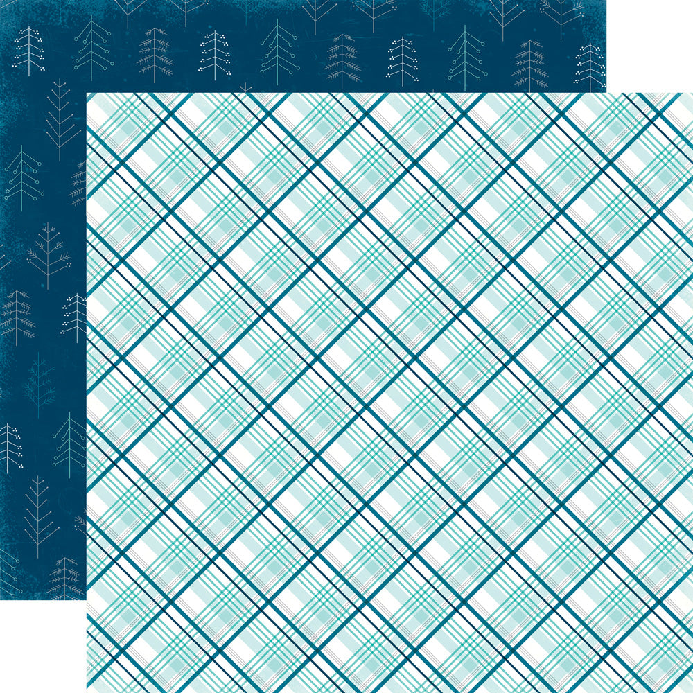 Echo Park: 12x12 Double-Sided Paper - Hello Winter - Arctic Plaid