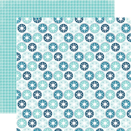 Echo Park: 12x12 Double-Sided Paper - Hello Winter - Icy Snowflakes