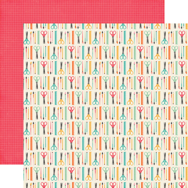 Echo Park: 12x12 Double-Sided Paper - I'd Rather Be Crafting - Supply List