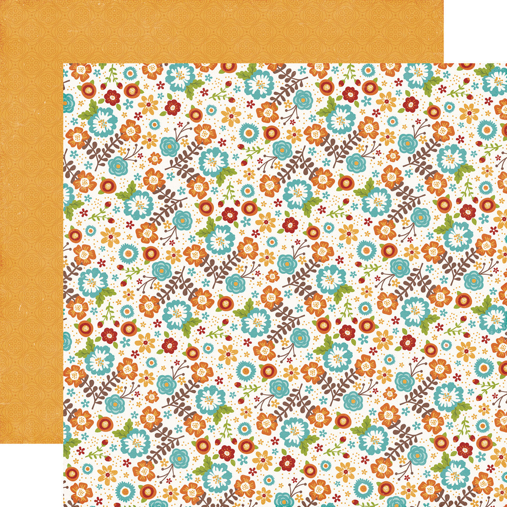 Echo Park: 12x12 Double-Sided Paper - I love Family - Family Floral