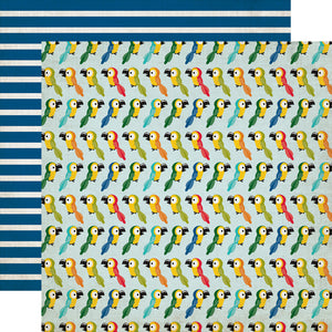 Echo Park: 12x12 Double-Sided Paper - Jungle Safari - Pretty Parrots