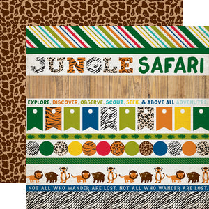Echo Park: 12x12 Double-Sided Paper - Jungle Safari - Border Strips