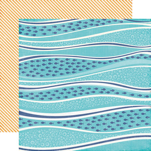 Echo Park:  12x12 Paper - Single Sheet - Let's Be Mermaids - Catch the Wave