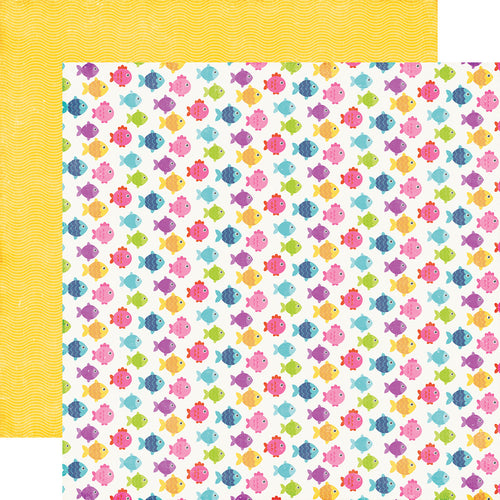 Echo Park:  12x12 Paper - Single Sheet - Let's Be Mermaids - Fish Friends