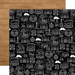 Echo Park:  12x12 Paper - Double-Sided Single Sheet - Let's Go Anywhere - Take Me Away
