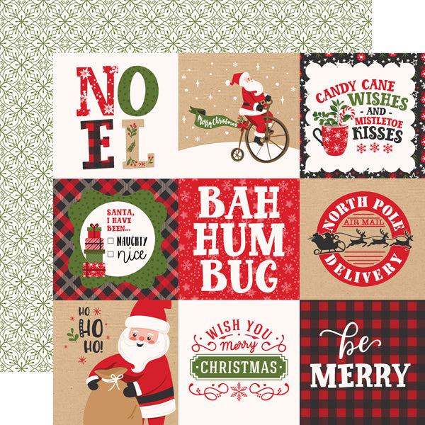 Echo Park: 12x12 Double-Sided Paper - My Favorite Christmas - 4x4 Journaling Cards