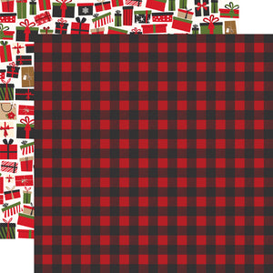 Echo Park: 12x12 Double-Sided Paper - My Favorite Christmas - Winter Flannel