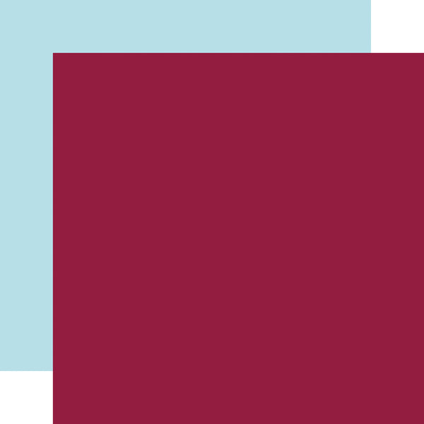 Echo Park: 12x12 Double-Sided Paper - My Favorite Winter - Ruby / Lt. Blue Light Blue