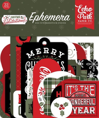 Echo Park: Ephemera - Christmas Salutations