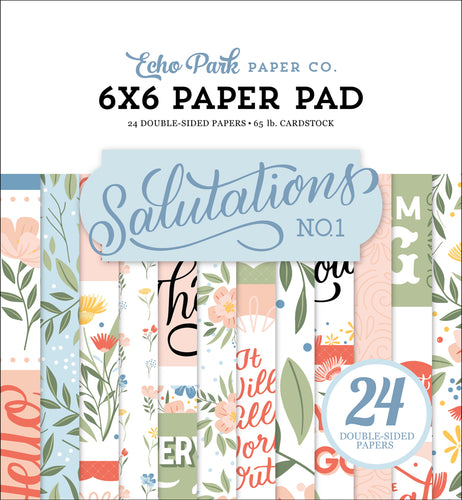Echo Park: 6x6 Paper Pad - Salutations No. 1