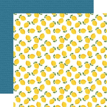 Echo Park:  12x12 Paper - Double-Sided Single Sheet - Slice of Summer - Lemons