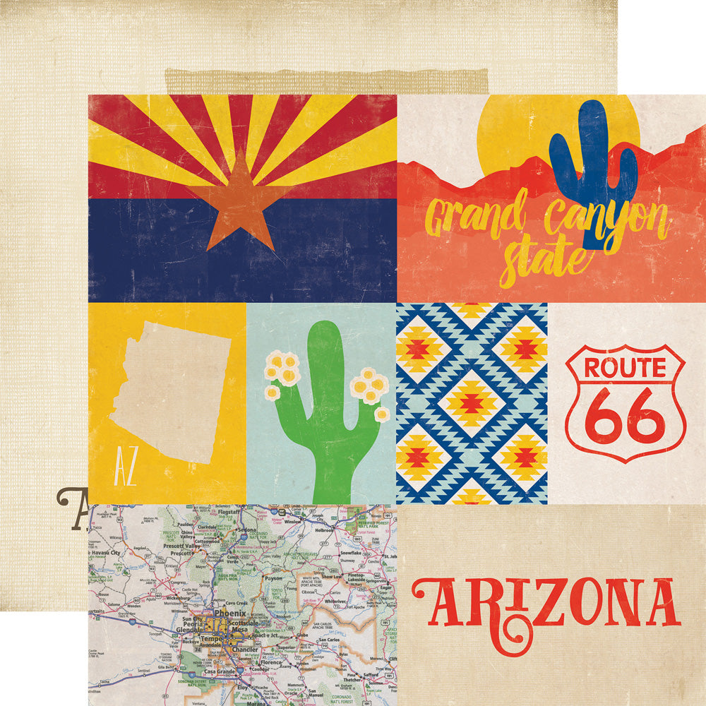 Echo Park: 12x12 Double-Sided Paper - Stateside - Arizona