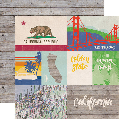 Echo Park: 12x12 Double-Sided Paper - Stateside - California