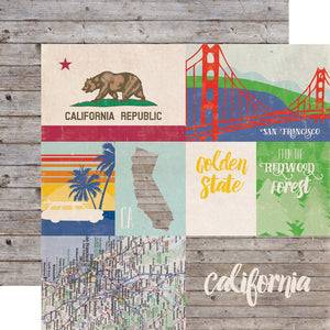 Echo Park: 12x12 Double-Sided Paper - Stateside - California