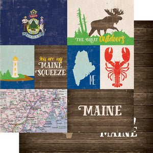 Echo Park: 12x12 Double-Sided Paper - Stateside - Maine
