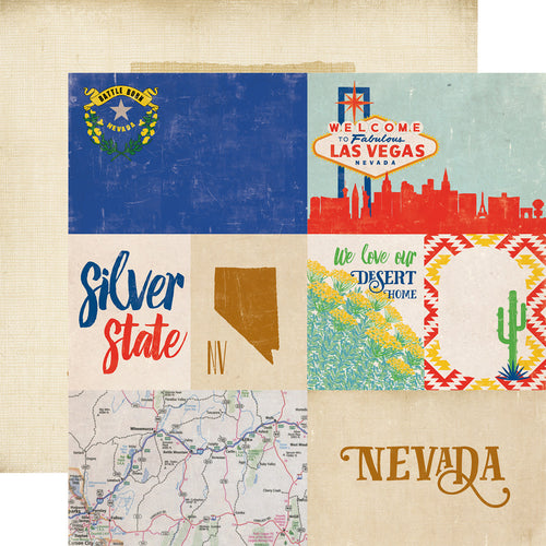 Echo Park: 12x12 Double-Sided Paper - Stateside - Nevada