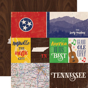 Echo Park: 12x12 Double-Sided Paper - Stateside - Tennessee