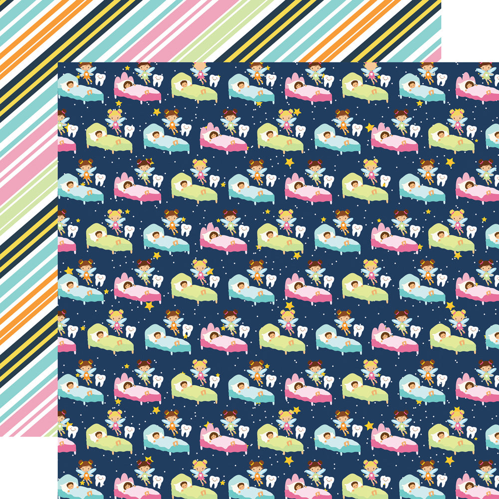 Echo Park: 12x12 Double-Sided Paper - Tooth Fairy - Sweet Dreams
