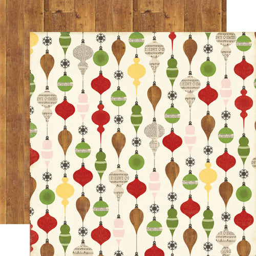 Echo Park:  12x12 Paper - Double-Sided Single Sheet - This & That - Ornaments