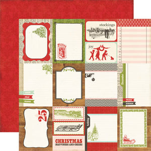 Echo Park:  12x12 Paper - Double-Sided Single Sheet - This & That - Journaling Cards