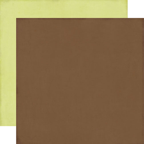 Echo Park:  12x12 Paper - Double-Sided Single Sheet - This & That - Brown / Lt Green