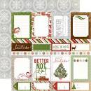 Echo Park:  12x12 Paper - Double-Sided Single Sheet - Very Merry Christmas - Journaling Cards
