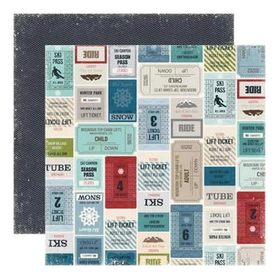 Echo Park: 12x12 Double-Sided Paper - Winter Park - Lift Tickets