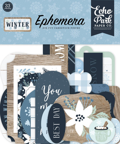 Echo Park:  Ephemera - Die Cuts - Winter