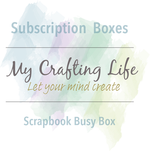 APRIL 2023 Subscription Kit - Create: Scrapbook Busy Box - APRIL ONLY
